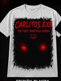 022-1-1W. Carlitos.exe. The most monstrous demon. White. – Image 1