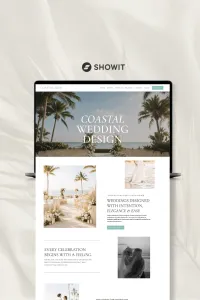 Coastal Amor Showit Website Template – Image 1