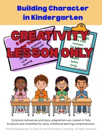 Building Character in Kindergarten: Creativity Lesson – Image 2