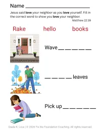 Building Character in Kindergarten: Love Lesson – Image 3