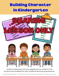 Building Character in Kindergarten: Sharing Lesson – Image 2