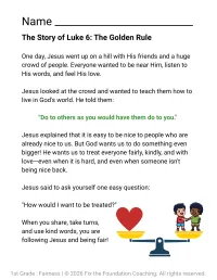 Building Character in 1st Grade: Fairness Lesson (Printable PDF) – Image 3
