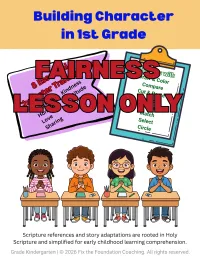 Building Character in 1st Grade: Fairness Lesson (Printable PDF) – Image 2