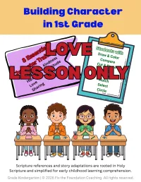 Building Character in 1st Grade: Love Lesson (Printable PDF) – Image 2