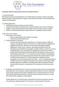 Biblical Creation Insight | Catholic Creation Stories Lesson & Facilitator Guide | Genesis 1 Study PDF – Image 2