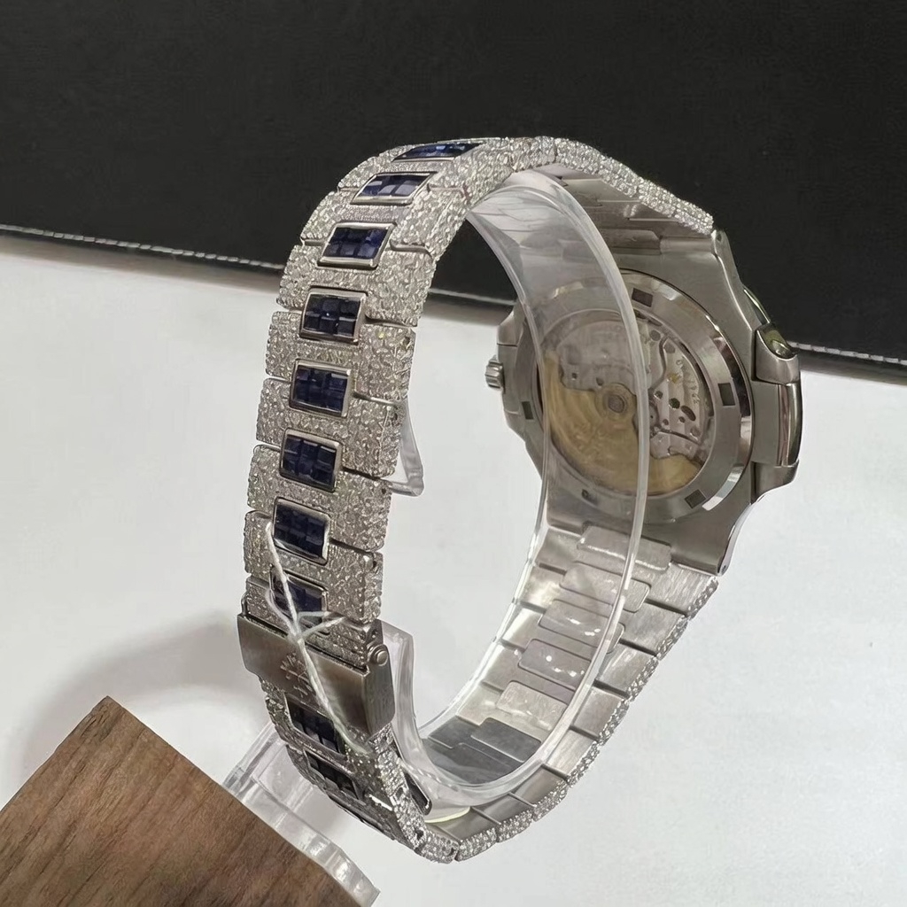 VVS Moissanite P@tek Phi!ippe 5711 Sapphire | White Gold – Image 7