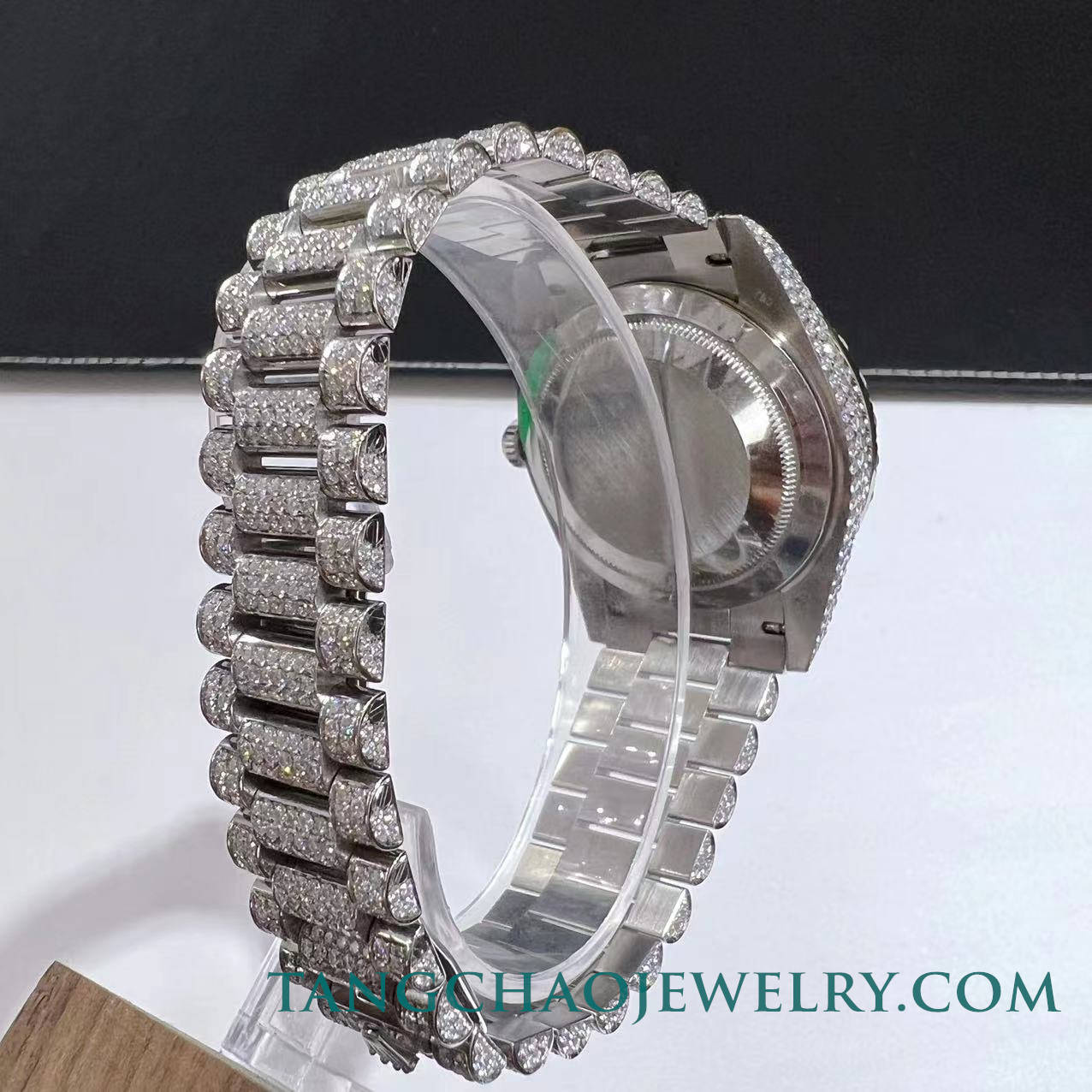 TRJC VVS Moissanite Rolex d@yd@te m228236 | White Gold – Bild 6