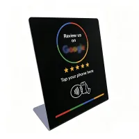 NFC Google Review Stand – Classic Black | Bulk Packs (25–10,000) – Image 1