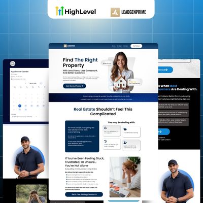 Real Estate Seller Lead Funnel Template - Blue Themed – Image 1