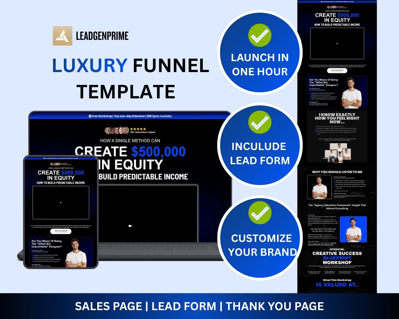 Workshop Registration Funnel Template - Blue Themed – Image 2