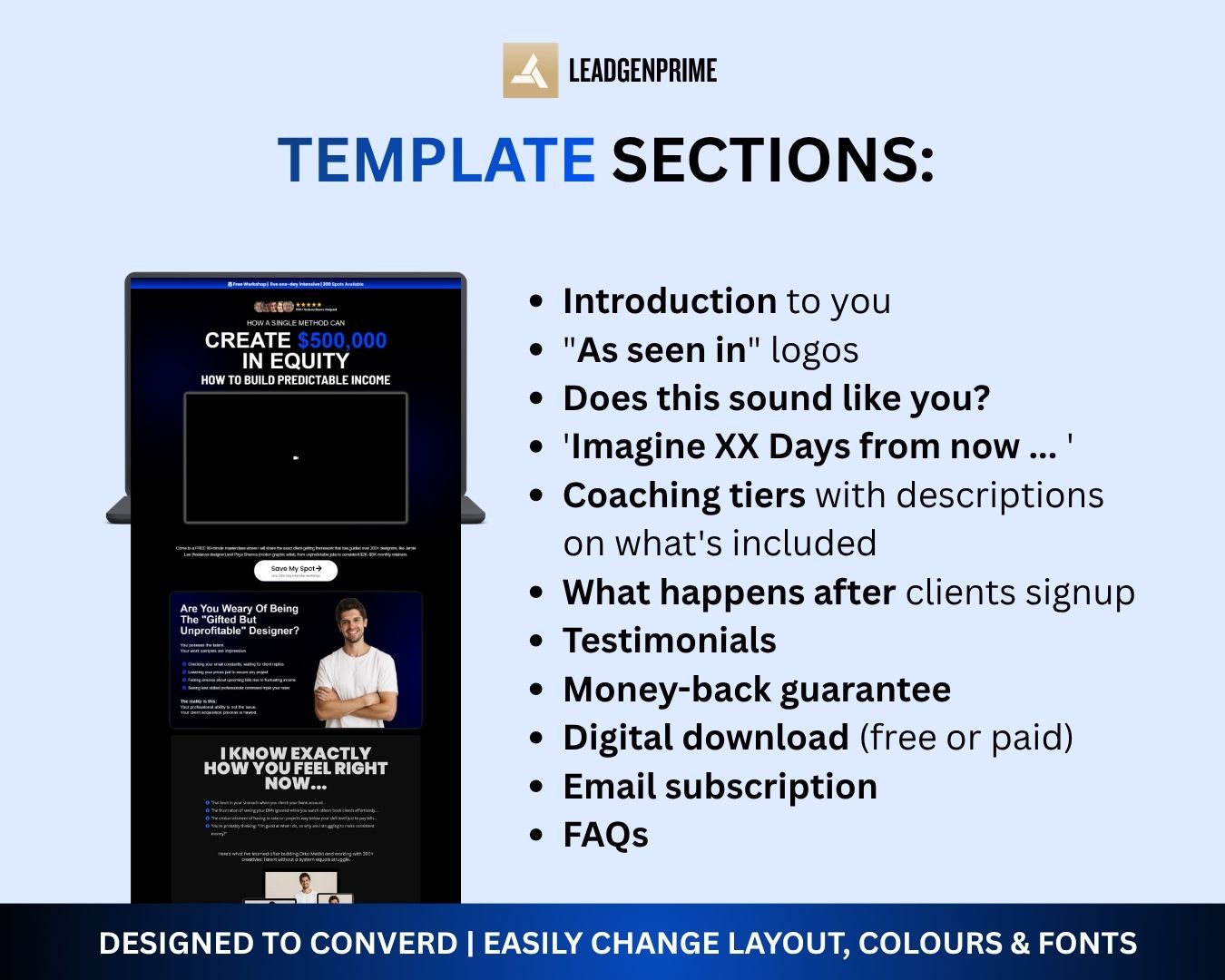 Workshop Registration Funnel Template - Blue Themed – Image 3