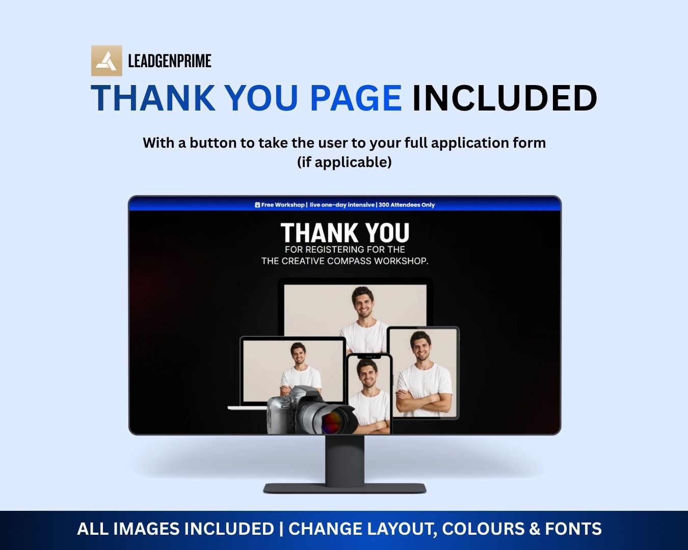 Workshop Registration Funnel Template - Blue Themed – Image 9