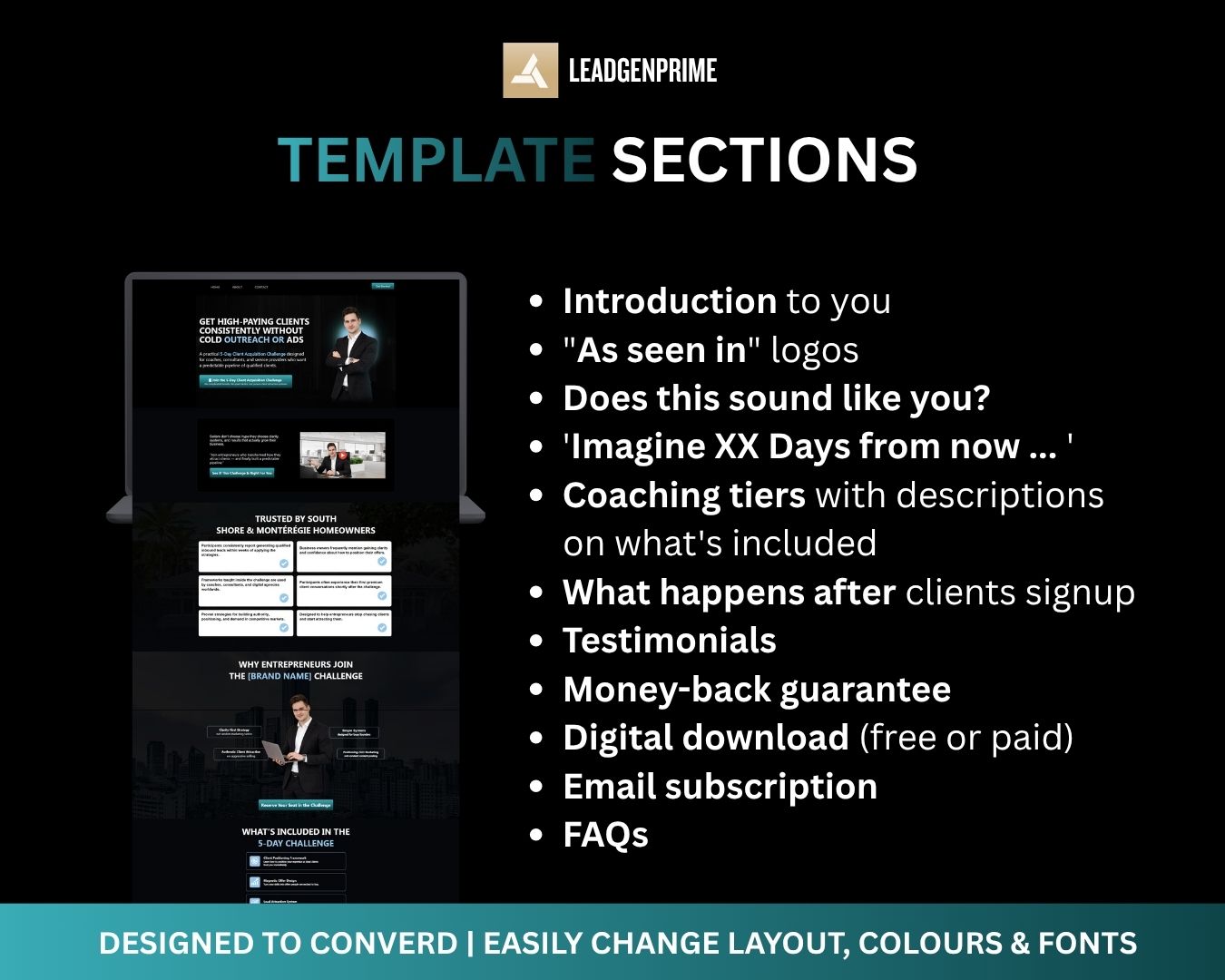 5-Day Challenge Funnel Template - Black Themed – Image 7