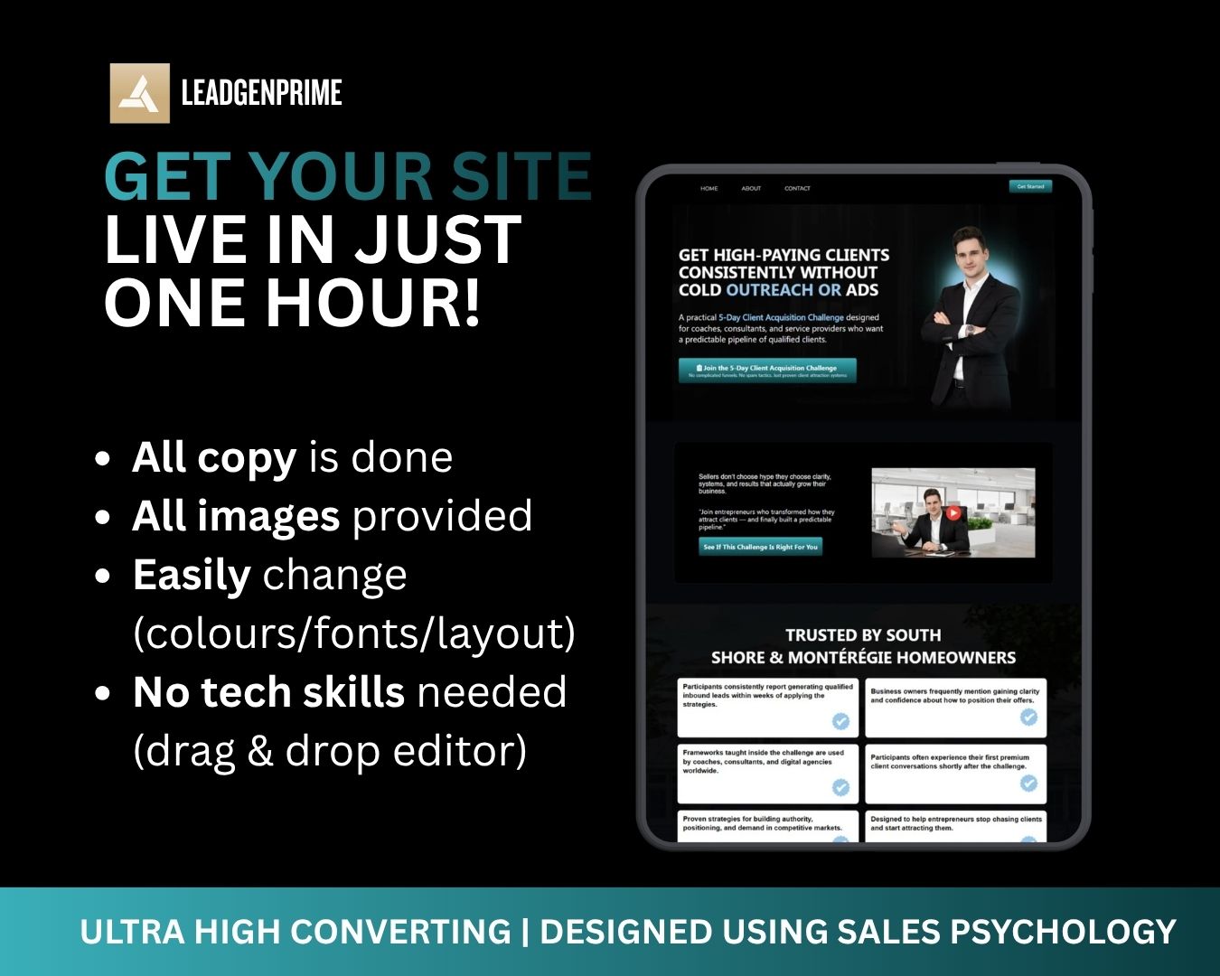 5-Day Challenge Funnel Template - Black Themed – Image 3