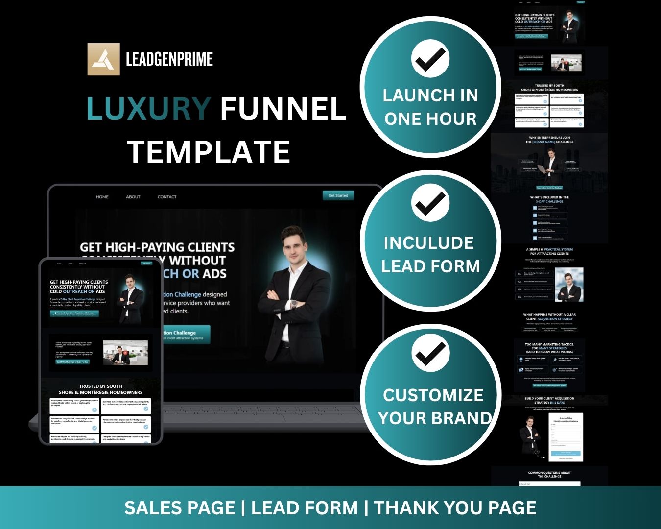 5-Day Challenge Funnel Template - Black Themed – Image 2