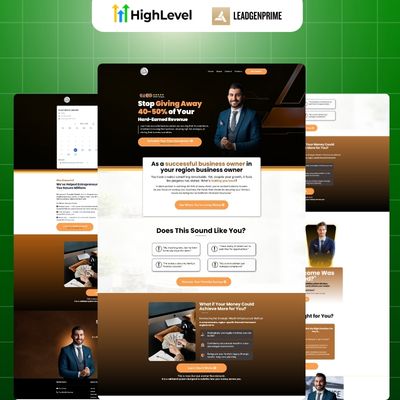 Financial Service Funnel Template - Orange Themed – Image 1