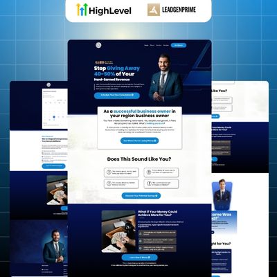 Financial Service Funnel Template - Blue Themed – Image 1