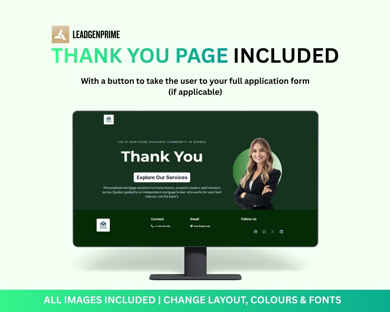 Mortgage Lead Generation Funnel Template - Green Themed – Image 6
