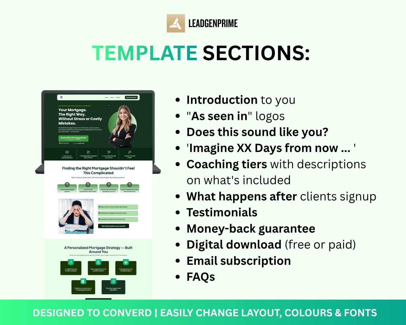 Mortgage Lead Generation Funnel Template - Green Themed – Image 7