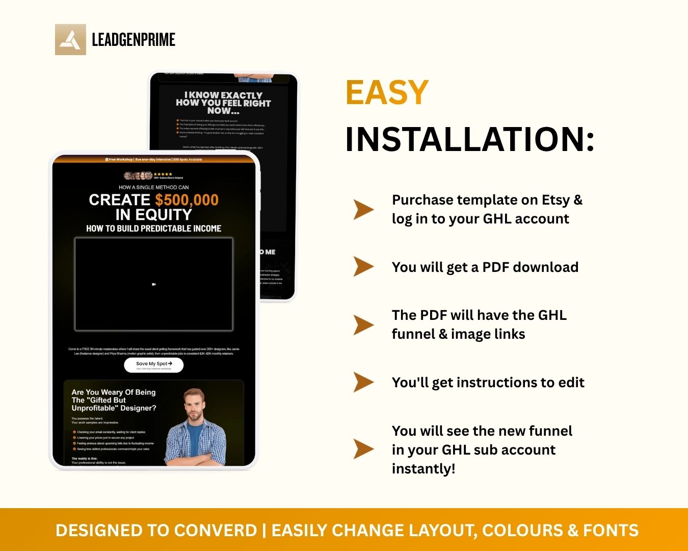 Workshop Registration Funnel Bundle - Orange Themed – Image 8