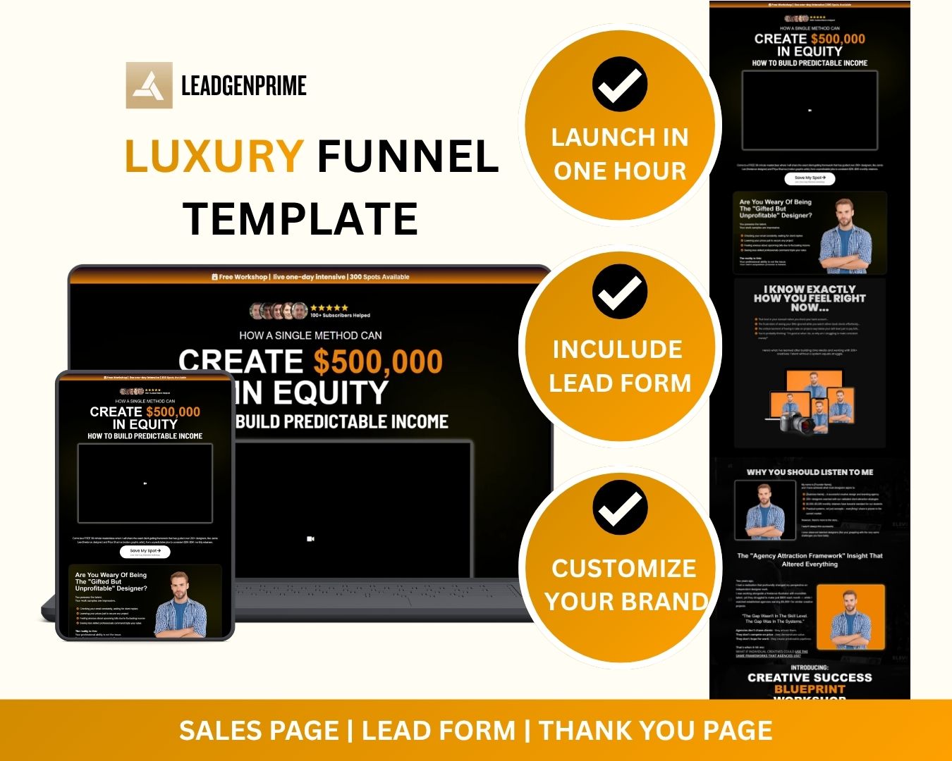 Workshop Registration Funnel Bundle - Orange Themed – Image 2