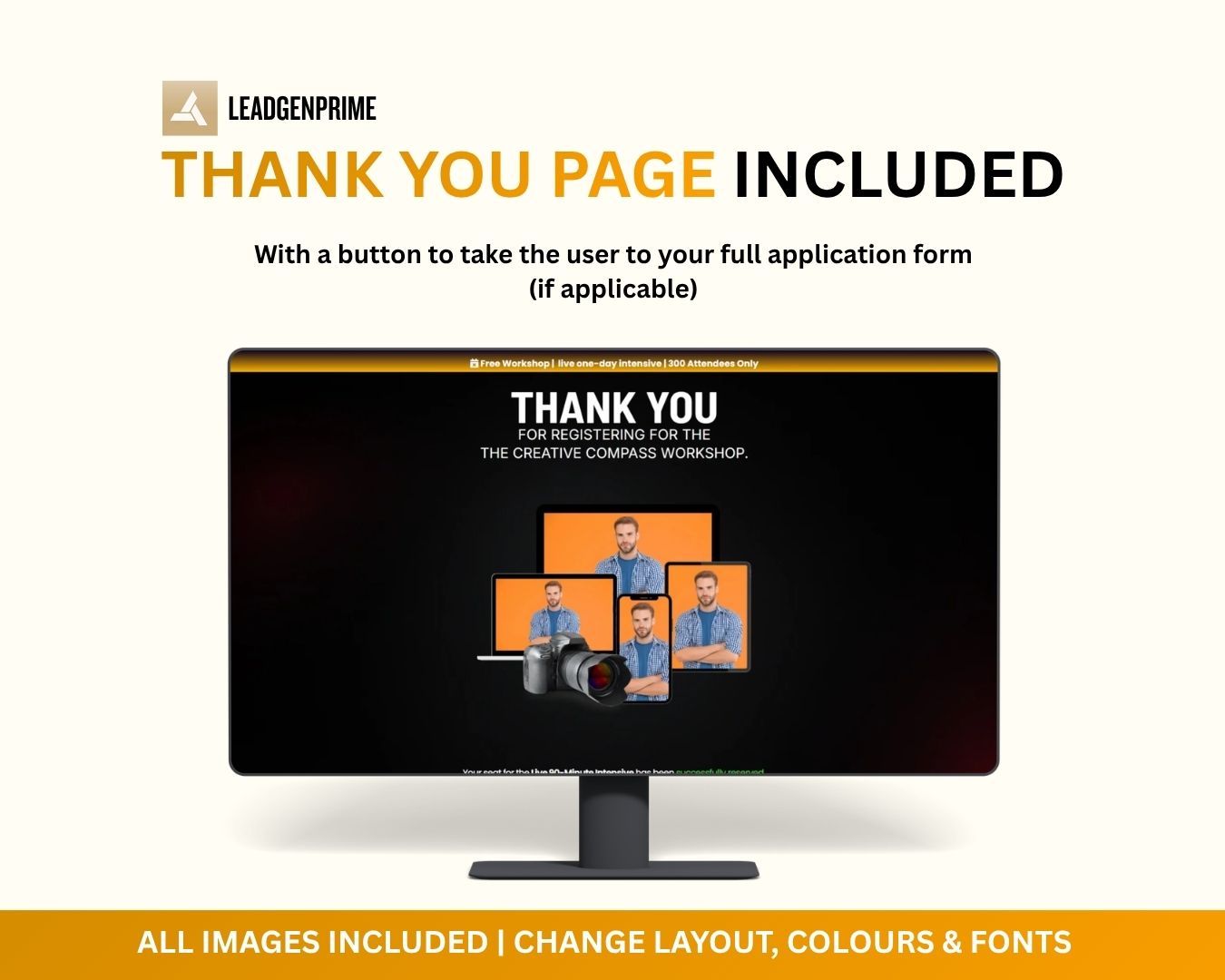 Workshop Registration Funnel Bundle - Orange Themed – Image 6