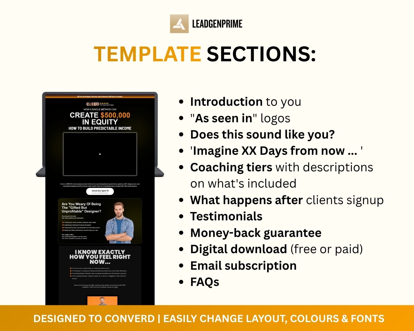 Workshop Registration Funnel Bundle - Orange Themed – Image 7