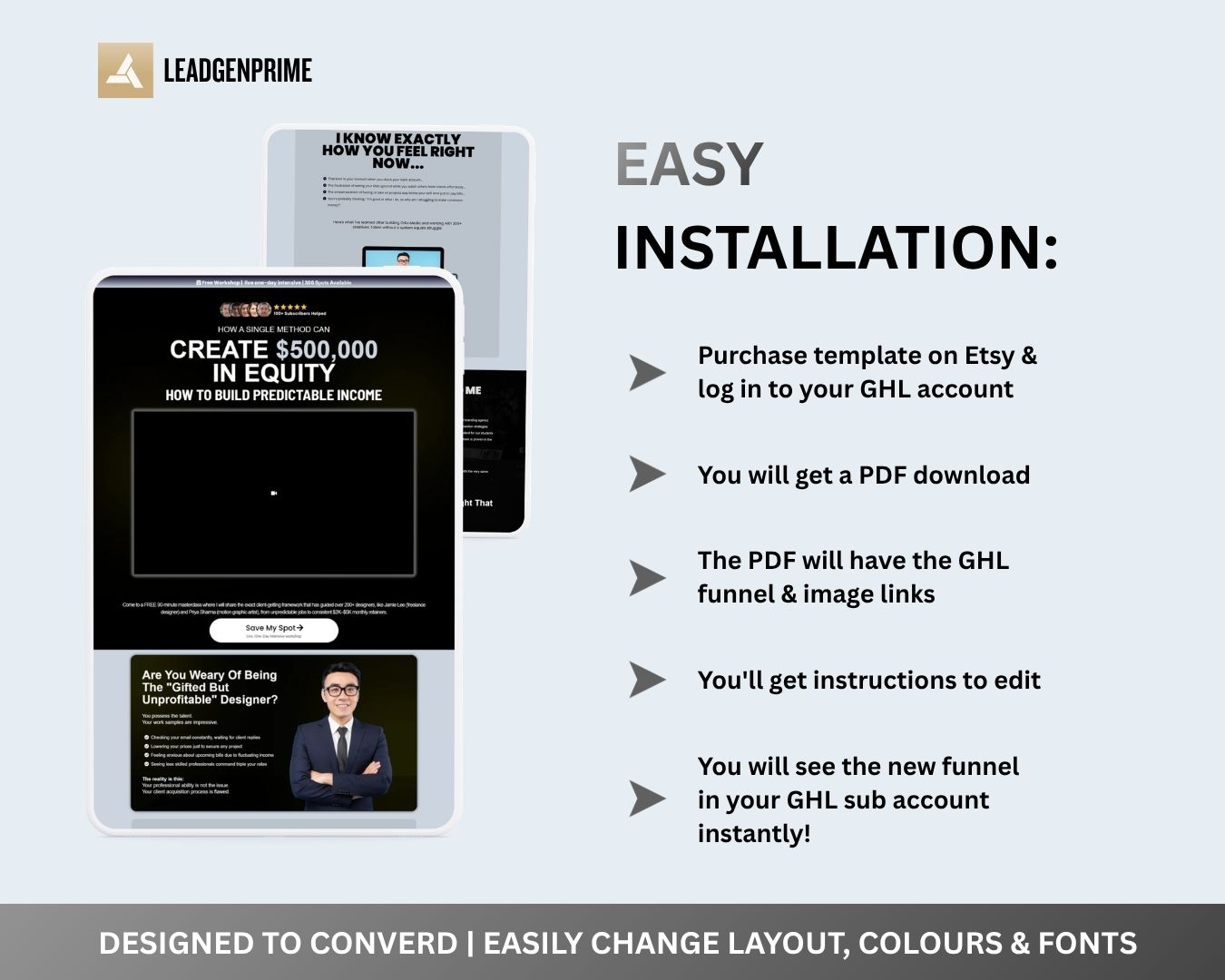 Workshop Registration Funnel Template - Gray Themed – Image 8
