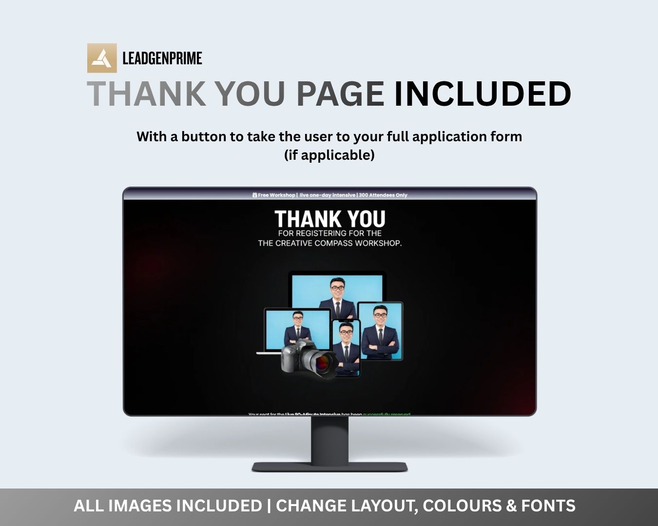 Workshop Registration Funnel Template - Gray Themed – Image 6