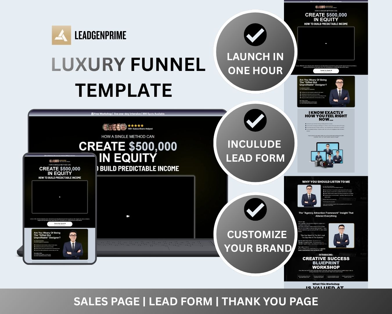 Workshop Registration Funnel Template - Gray Themed – Image 2