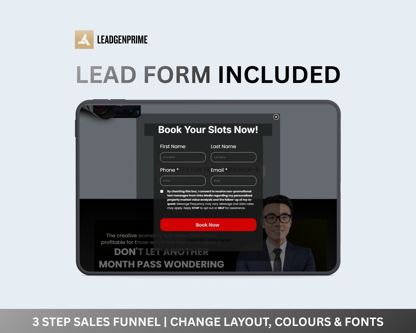 Workshop Registration Funnel Template - Gray Themed – Image 4