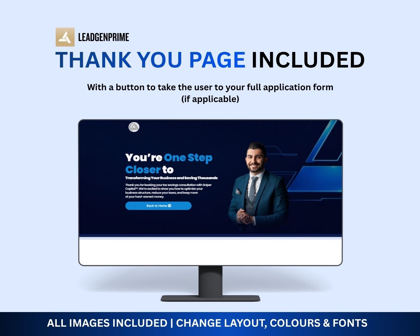 Financial Service Funnel Template - Blue Themed – Image 6