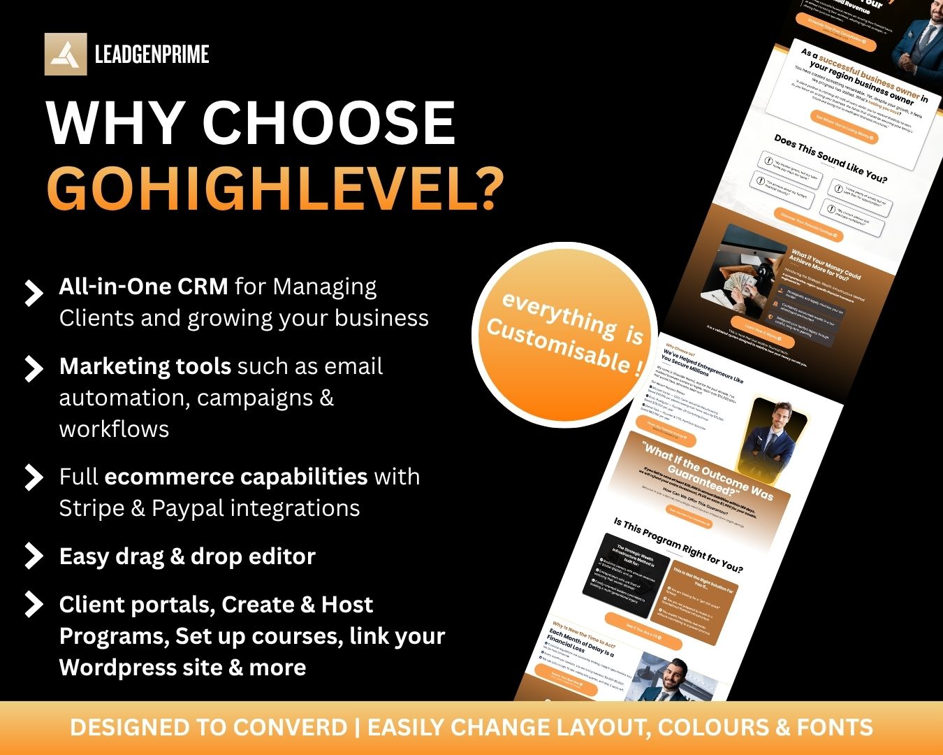 Financial Service Funnel Template - Orange Themed – Image 9