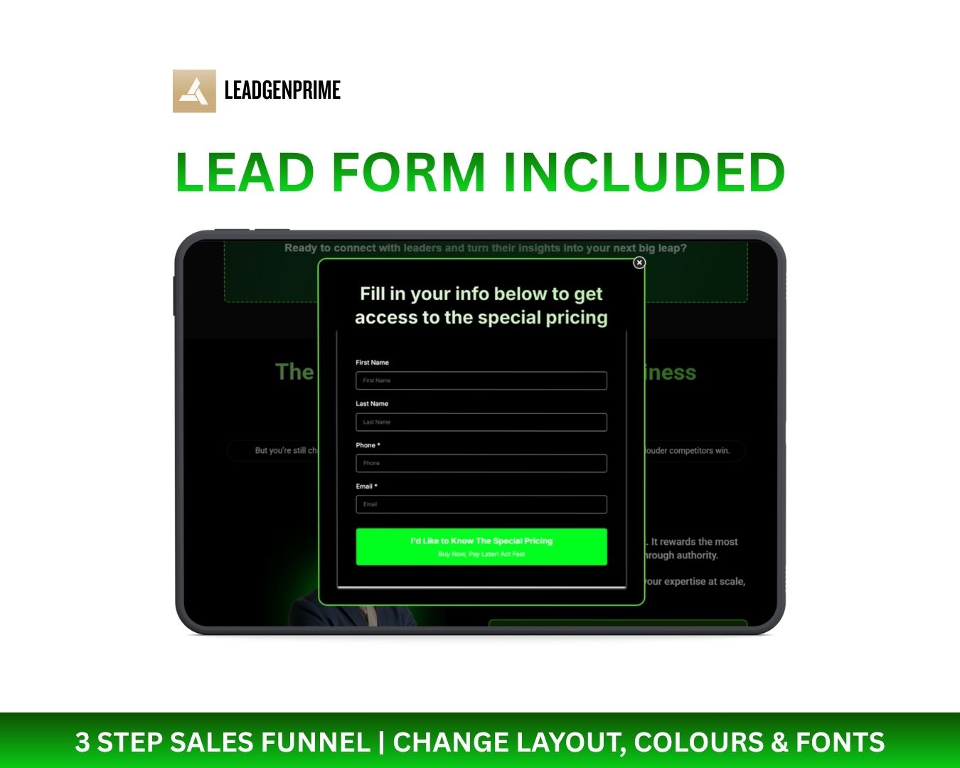 Event Registration Funnel Template - Green Themed – Image 4