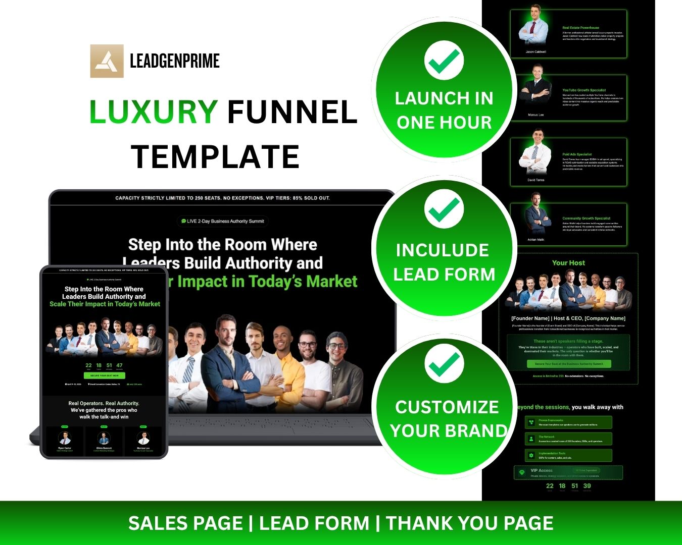Event Registration Funnel Template - Green Themed – Image 2