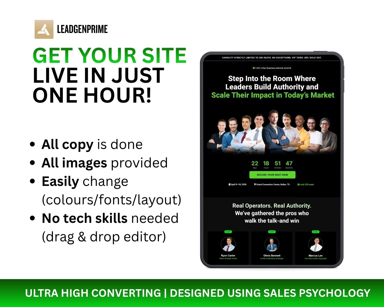 Event Registration Funnel Template - Green Themed – Image 3