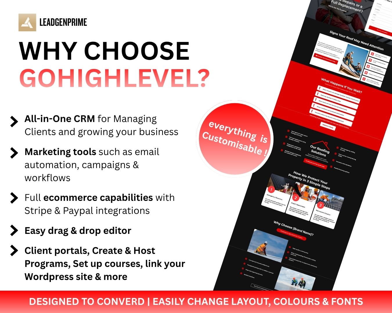 Roofing Contractor Lead Funnel Template - Black Themed – Image 9