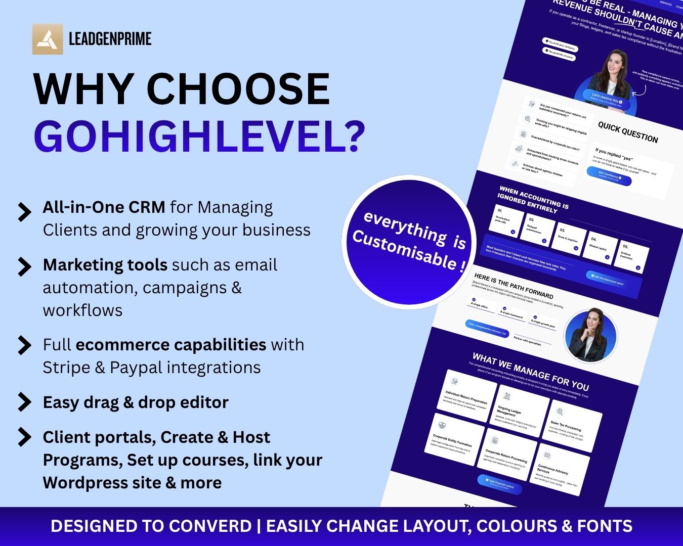 Tax Service Client Acquisition Funnel Template - Blue Themed – Image 9