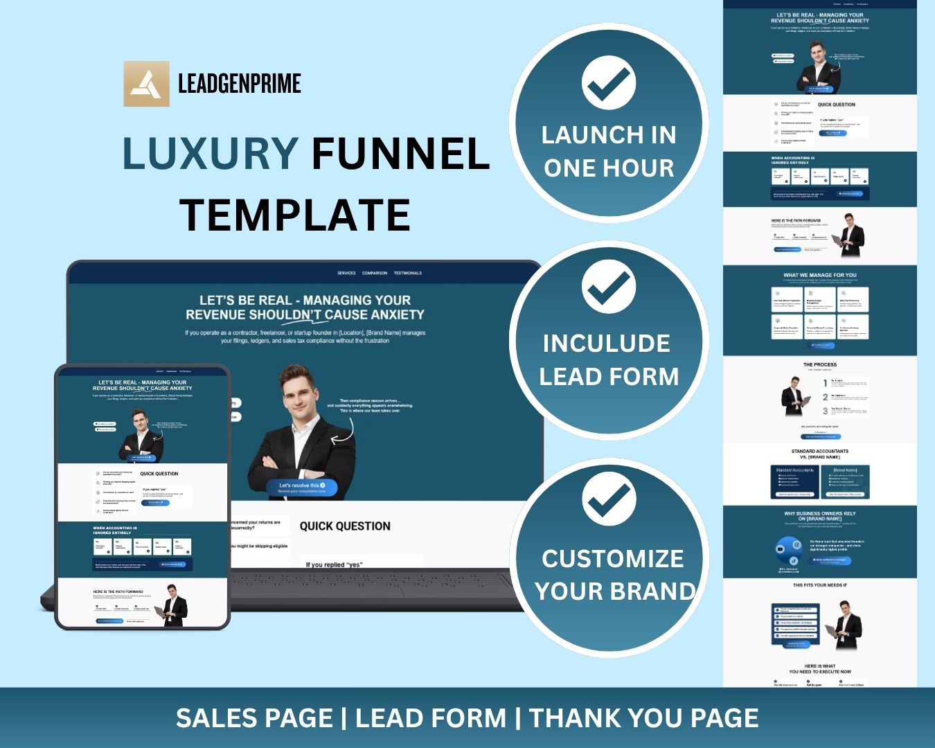 Tax Service Client Acquisition Funnel Template - Tael Themed – Image 2