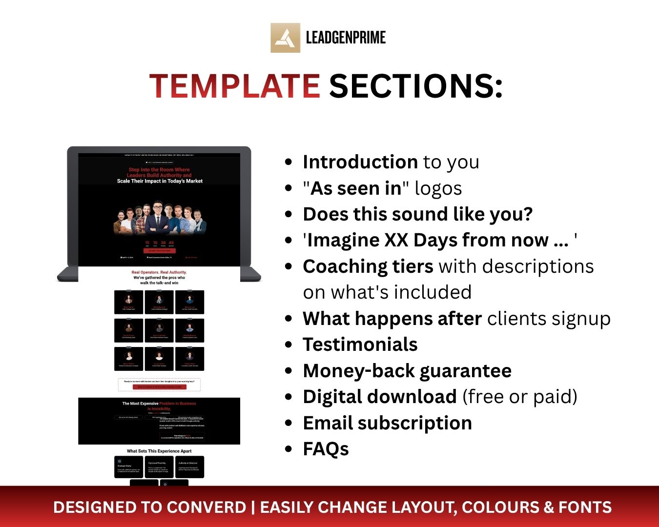 Tax Service Client Acquisition Funnel Template - Black Themed – Image 7