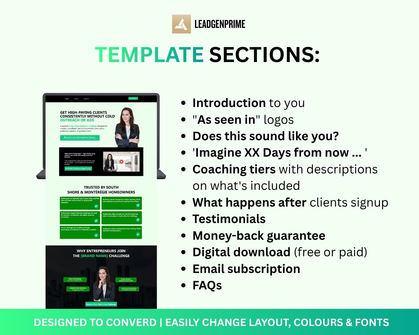 5-Day Challenge Funnel Template - Green Themed – Image 6