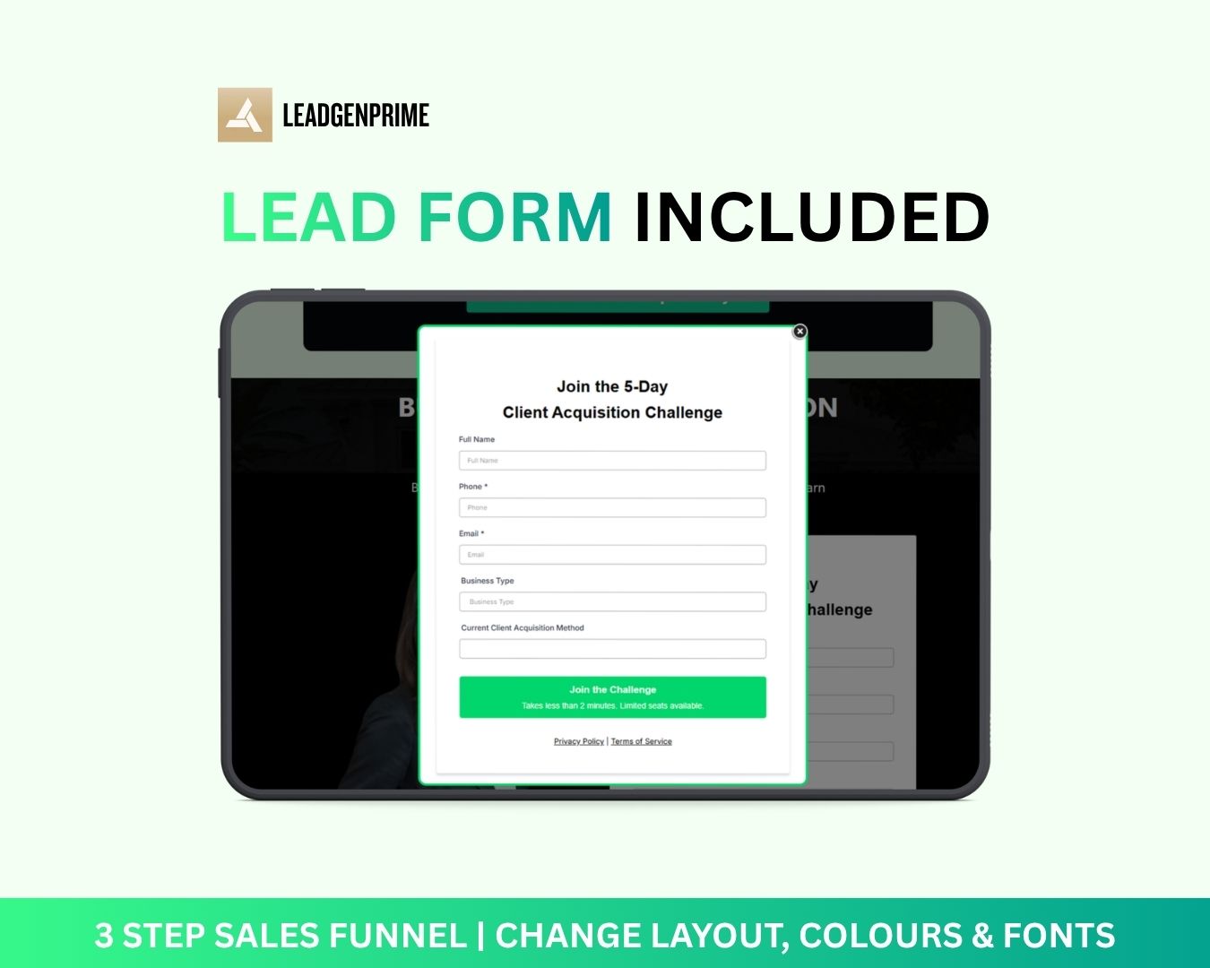 5-Day Challenge Funnel Template - Green Themed – Image 3