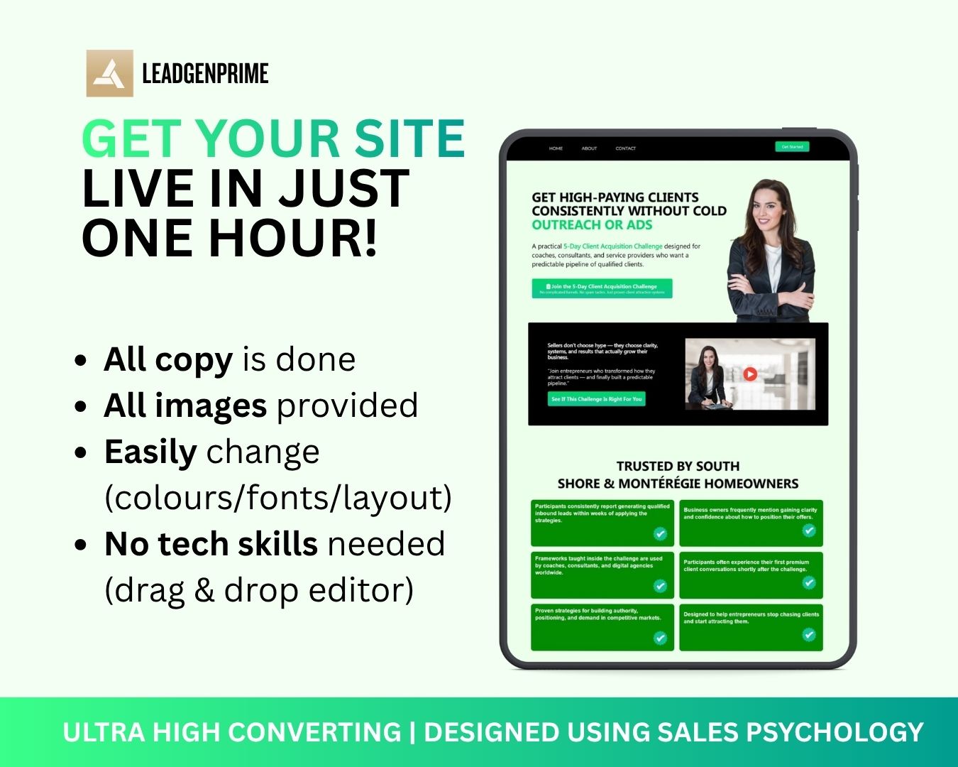 5-Day Challenge Funnel Template - Green Themed – Image 2