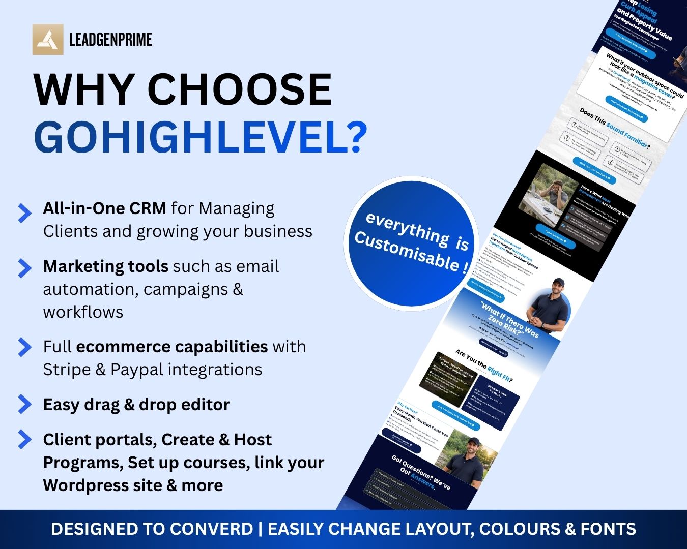 Landscaping Lead Generation Funnel Template - Blue Themed – Image 6