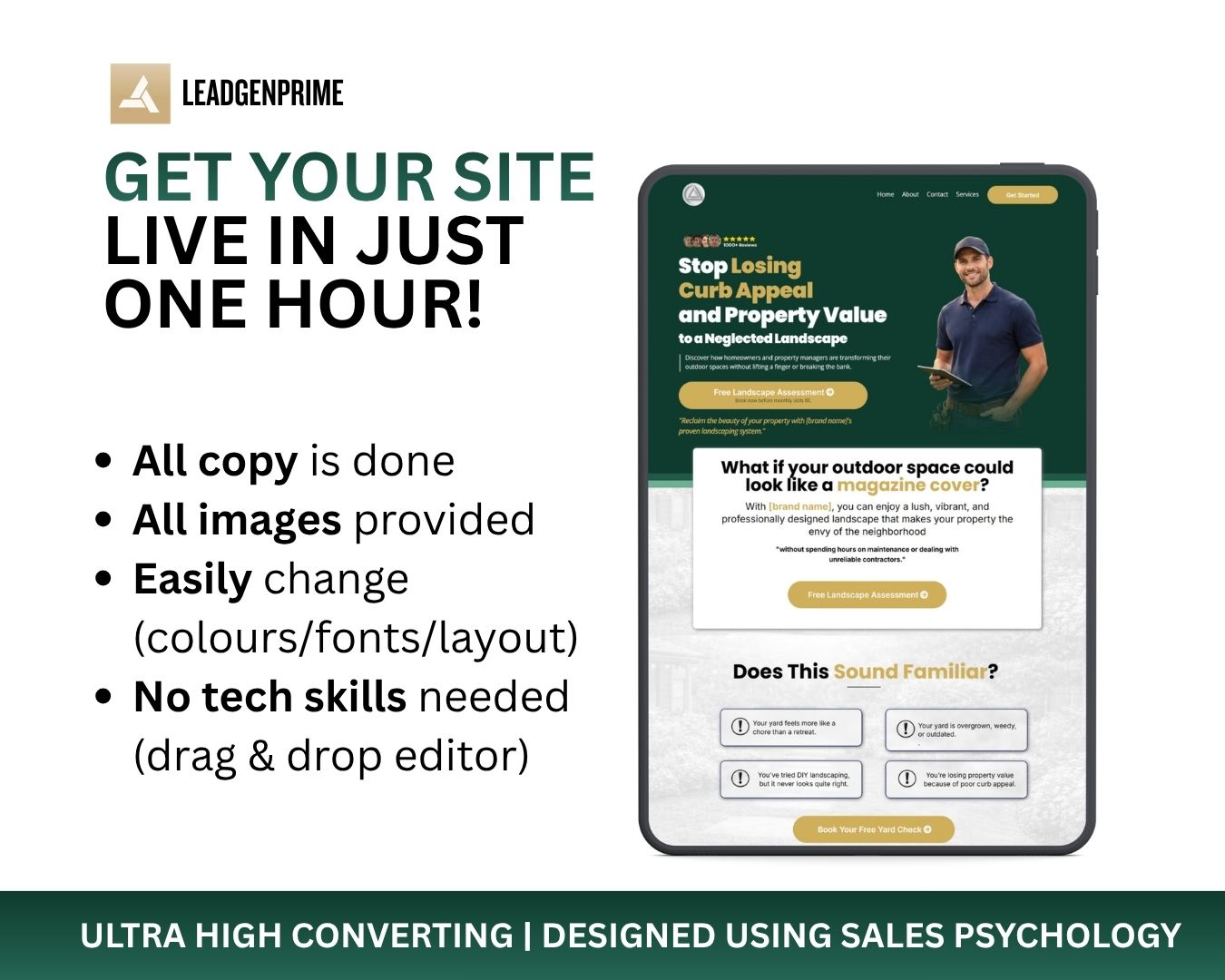 Landscaping Lead Generation Funnel Template - Green Themed – Image 8