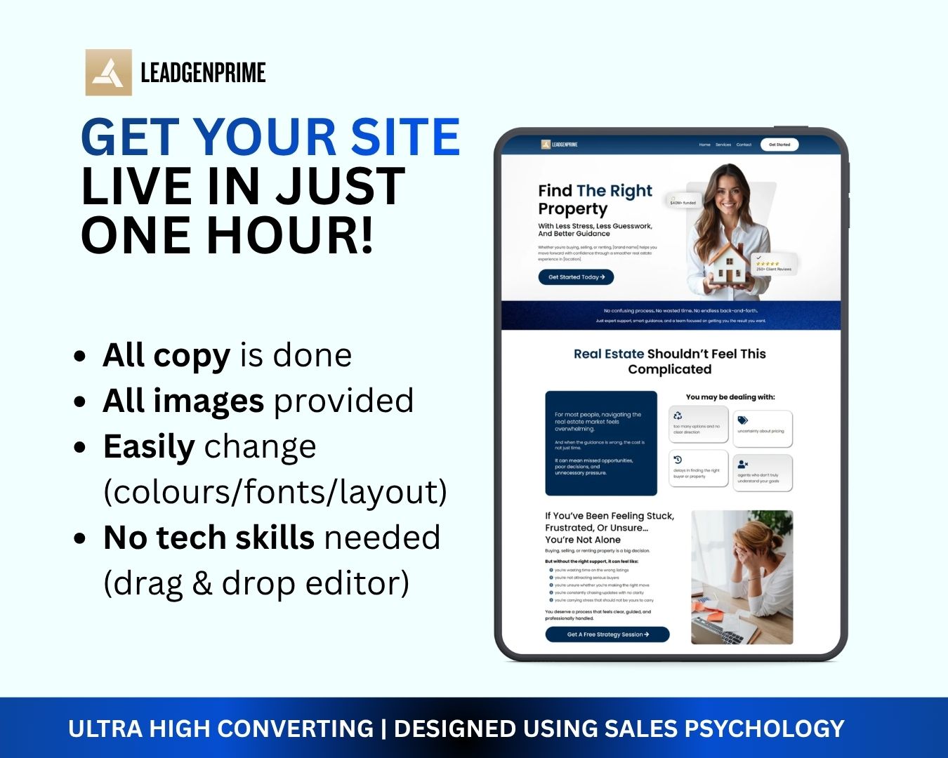 Real Estate Seller Lead Funnel Template - Blue Themed – Image 6