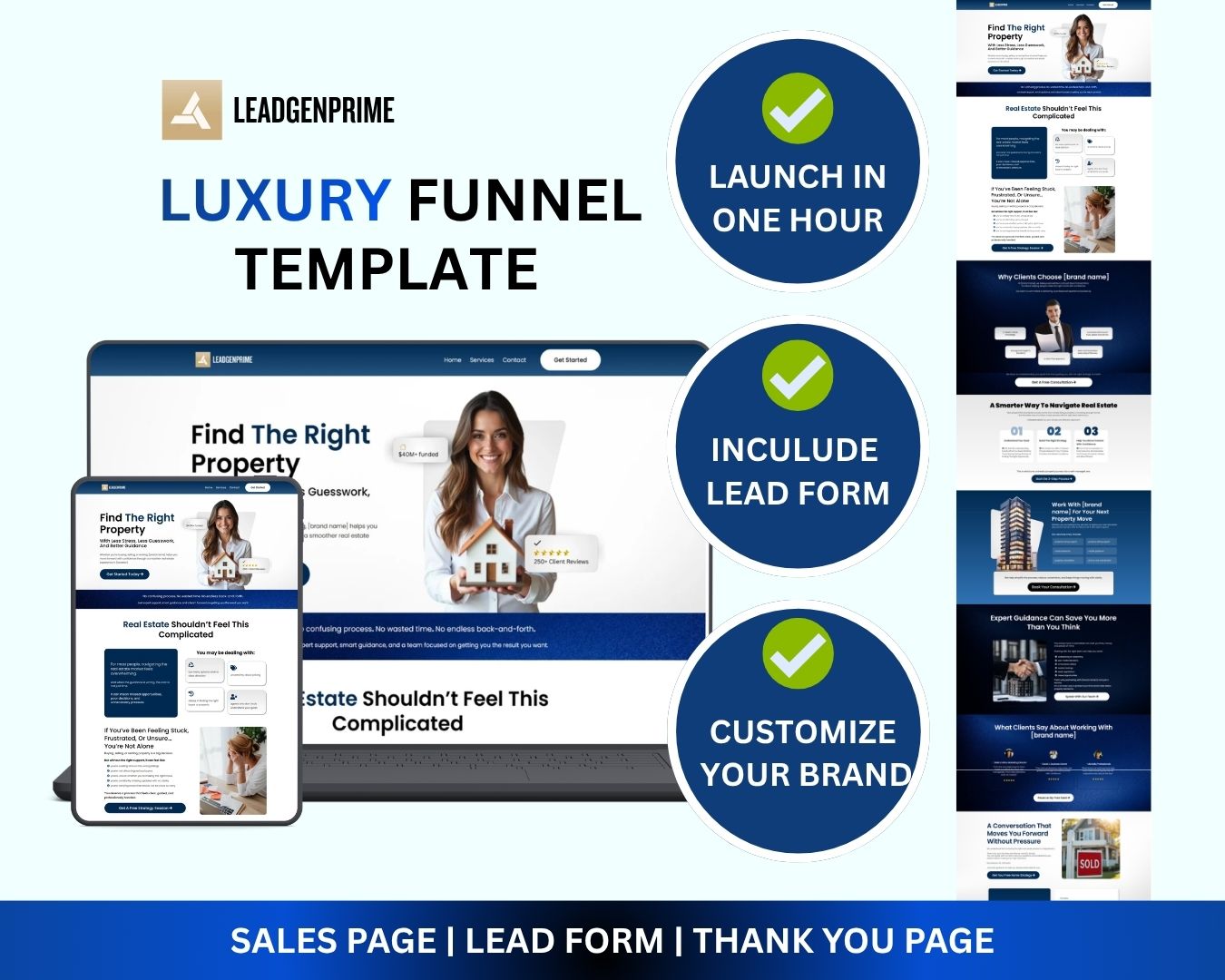 Real Estate Seller Lead Funnel Template - Blue Themed – Image 2