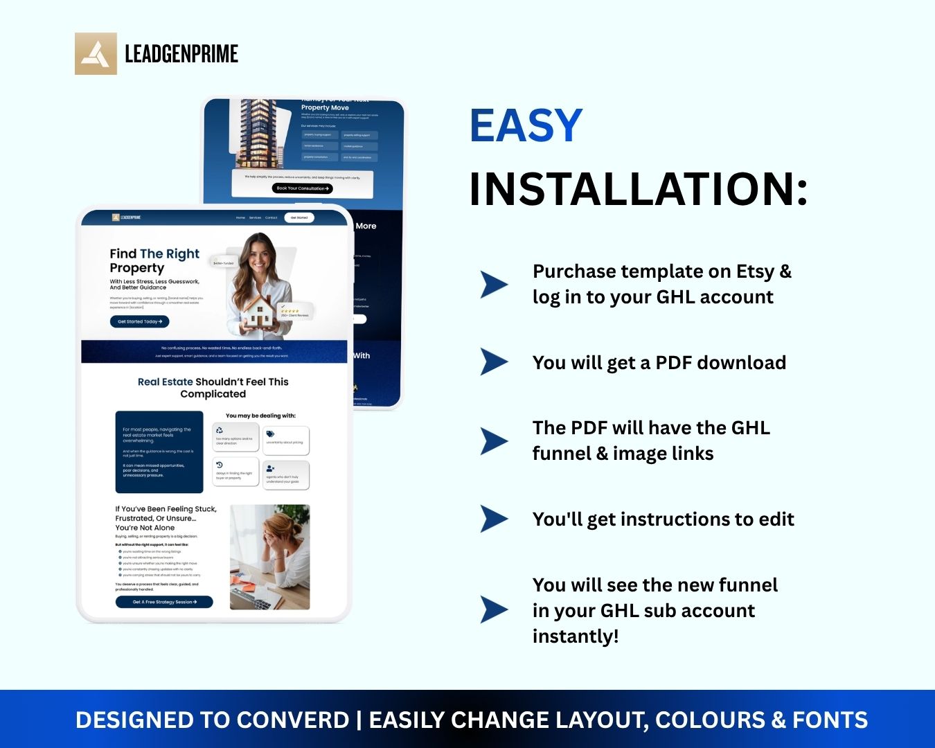 Real Estate Seller Lead Funnel Template - Blue Themed – Image 8
