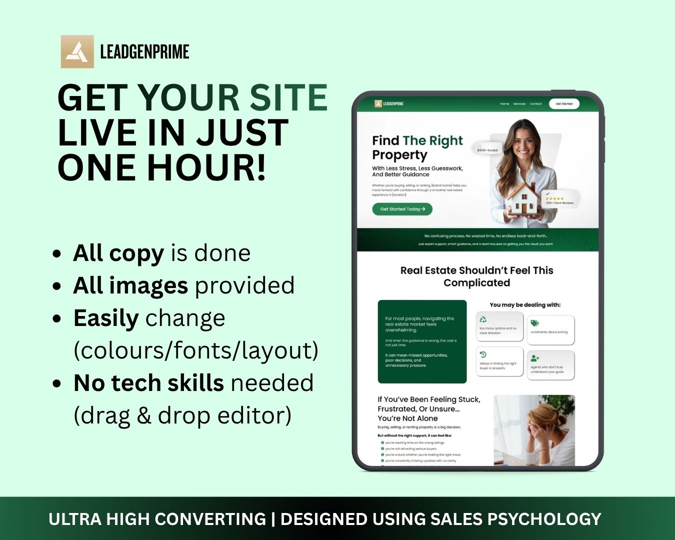 Real Estate Seller Lead Funnel Template - Green Themed – Image 6