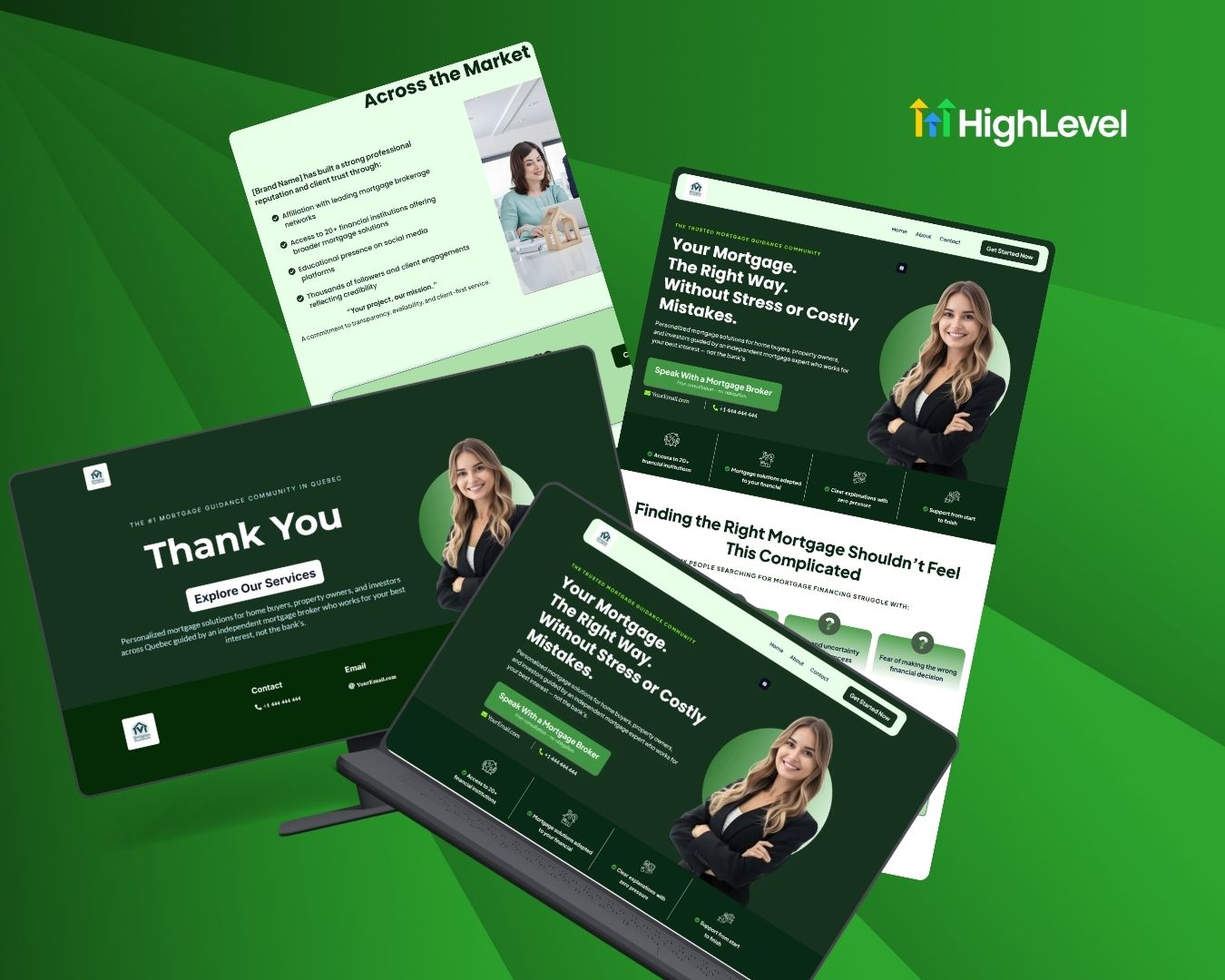 Mortgage Lead Generation Funnel Bundle - Green Themed – Image 3